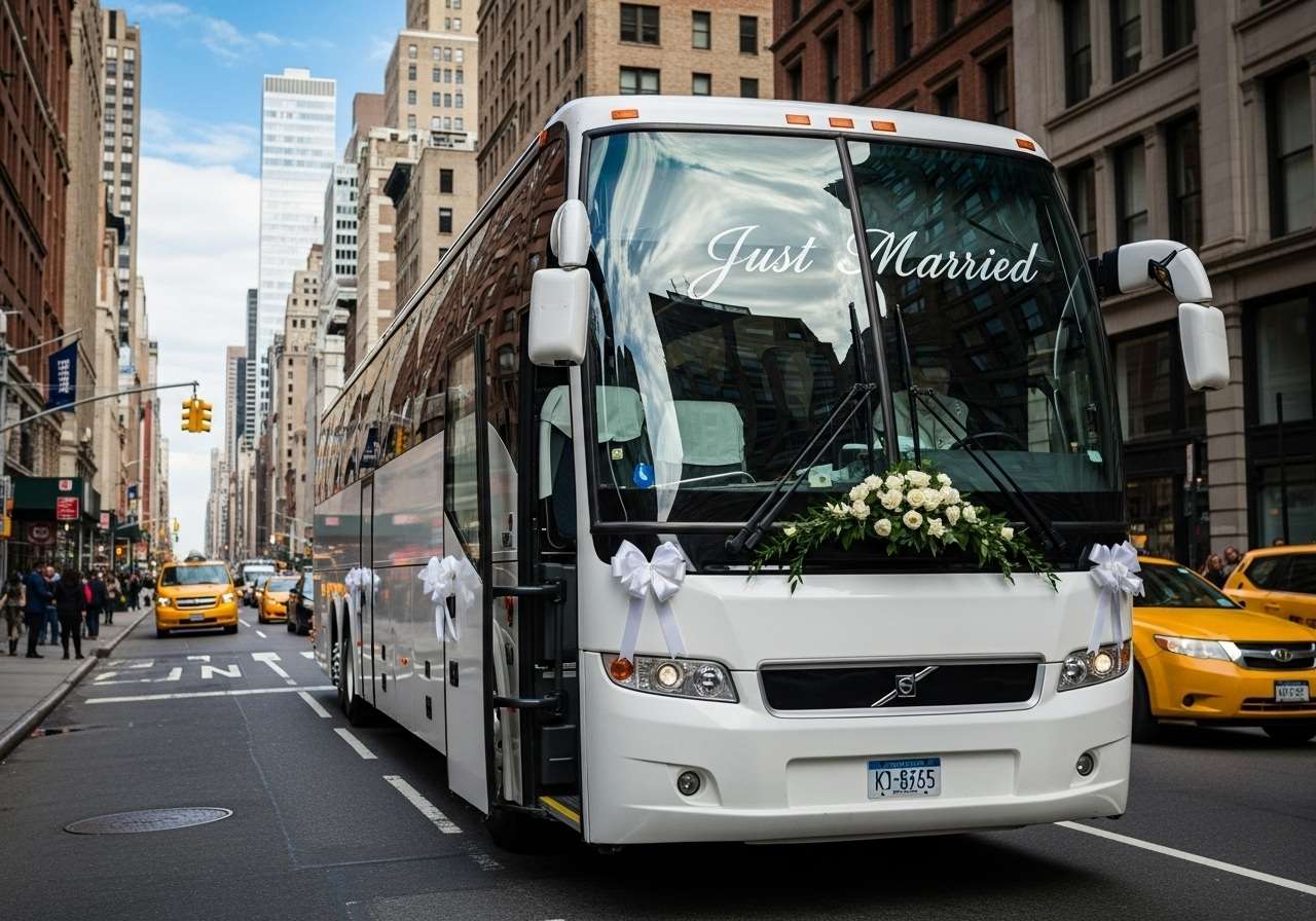 Guest transportation for NYC wedding venues